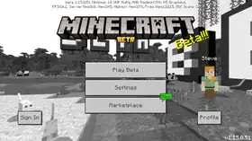 Bedrock 1.15.0.51.png: Infobox image for beta 1.15.0.51 the version in Minecraft