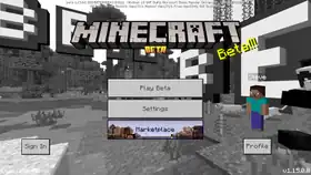 Bedrock 1.15.0.8.png: Infobox image for beta 1.15.0.8 the version in Minecraft