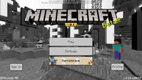 Bedrock 1.16.100.59.png: Infobox image for beta 1.16.100.59 the version in Minecraft