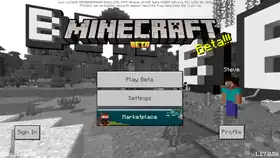 Bedrock 1.17.0.56.png: Infobox image for beta 1.17.0.56 the version in Minecraft