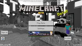 Bedrock 1.17.30.21.png: Infobox image for beta 1.17.30.21 the version in Minecraft