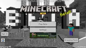 Bedrock 1.18.0.22.png: Infobox image for beta 1.18.0.22 the version in Minecraft