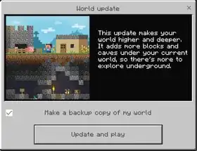 Bedrock 1.18.0.24 PatchNotes.jpg: Infobox image for beta 1.18.0.24 the version in Minecraft