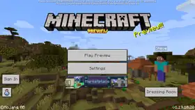 Bedrock 1.19.10.20.png: Infobox image for Preview 1.19.10.20 the version in Minecraft