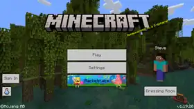 Bedrock 1.19.20.png: Infobox image for v1.19.20 the version in Minecraft