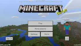 Bedrock 1.2.14.3.png: Infobox image for beta 1.2.14.3 the version in Minecraft