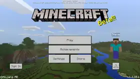 Bedrock 1.2.20.1.png: Infobox image for beta 1.2.20.1 the version in Minecraft