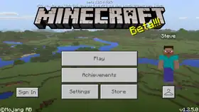 Bedrock 1.2.5.0.png: Infobox image for beta 1.2.5.0 the version in Minecraft
