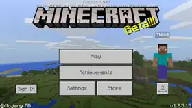 Bedrock 1.2.5.15.png: Infobox image for beta 1.2.5.15 the version in Minecraft