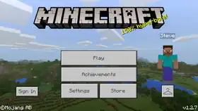 Bedrock 1.2.7.png: Infobox image for v1.2.7 the version in Minecraft