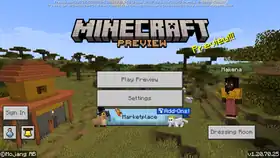 Bedrock 1.20.70.25.png: Infobox image for Preview 1.20.70.25 the version in Minecraft