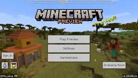 Bedrock 1.20.80.21.png: Infobox image for Preview 1.20.80.21 the version in Minecraft
