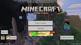 Bedrock 1.21.100.24.png: Infobox image for Preview 1.21.100.24 the version in Minecraft