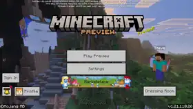 Bedrock 1.21.110.20.png: Infobox image for Preview 1.21.110.20 the version in Minecraft