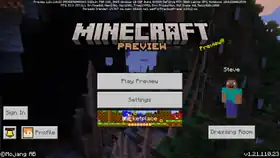 Bedrock 1.21.110.23.png: Infobox image for Preview 1.21.110.23 the version in Minecraft