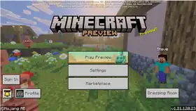 Bedrock 1.21.120.23.png: Infobox image for Preview 1.21.120.23 the version in Minecraft