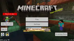 Bedrock 1.21.2 MCC Event Button.png: Infobox image for v1.21.2 the version in Minecraft