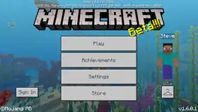 Bedrock 1.6.0.1.png: Infobox image for beta 1.6.0.1 the version in Minecraft