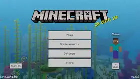 Bedrock 1.6.0.png: Infobox image for v1.6.0 the version in Minecraft