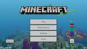 Bedrock 1.6.1.png: Infobox image for v1.6.1 the version in Minecraft