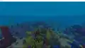 Coral reef structures as they appear in bedrock edition.