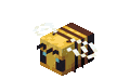 A bee flying in Bedrock Edition.
