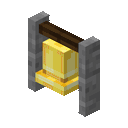 An animation of a bell gong.