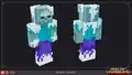 An official render of the Frozen Zombie by Mojang Studios and Double Eleven.