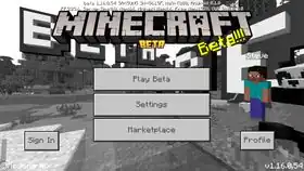 beta 1.16.0.54.jpg: Infobox image for beta 1.16.0.54 the version in Minecraft