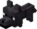 Black Baby Wolf JE1.png: Infobox image for Wolf the entity in Minecraft