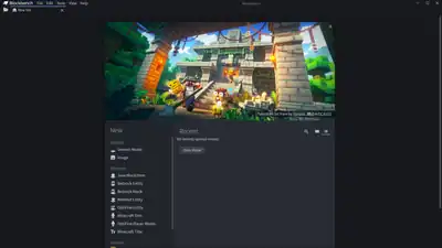 Blockbench menu.png: Infobox image for Blockbench the program in Minecraft