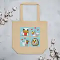 Blue Chicken Family, an official tote bag.