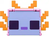 Blue axolotl figure of Flippin' Figs