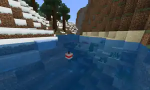 Three-dimensional bobber in Bedrock Edition