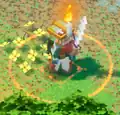 The aura that appears around the hero when Burning is being used.