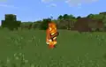 The old zombie pigman burning in sunlight in Pocket Edition. They did not get hurt by the fire.