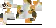 The calico cat texture with hidden pixels revealed