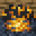 The campfire texture as it appears in Minecraft Plus!.