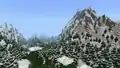 Mountains seen in Minecraft Live 2020.