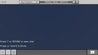 The chat with "Copy Coordinate UI" enabled.