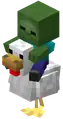 Chicken Jockey (Dungeons).png: Infobox image for Chicken Jockey the dungeons entity in Minecraft