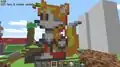 A screenshot of Tails pixel art. View context