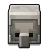An icon of a cobblestone golem shown on the hotbar.