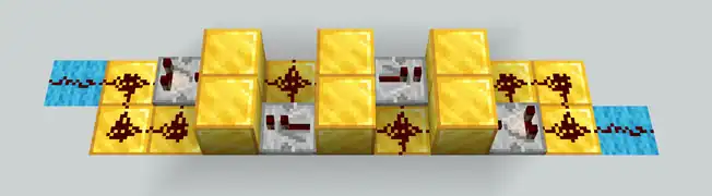 Comparison 2WR 2×9×2 (36 block volume) 10 blocks/tick