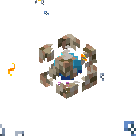 Conduit BE.gif: Infobox image for Conduit the block in Minecraft