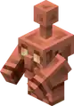 Copper golem holding an invisible item