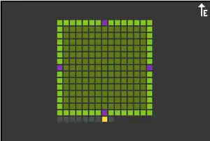 15 by 15 with 1 door on each side