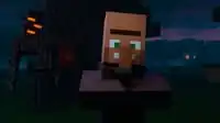 The creaking as it appears in the Villager News segment of Minecraft Live 2024.