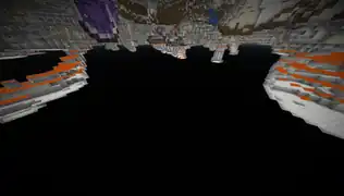 After: All caves are blocked off with solid blocks.