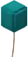 Cyan Balloon.png: Infobox image for Balloon the item entity in Minecraft